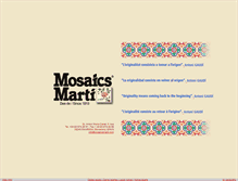 Tablet Screenshot of mosaicsmarti.com